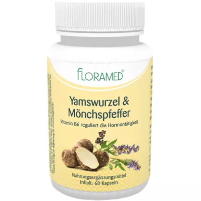 YAMSWURZEL &amp; MÖNCHSPFEFFER Floramed kapsulas, 60 kapsulas