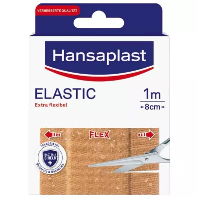 HANSAPLAST Elastīgais plāksteris 8 cmx1 m, 1 gab HANSAPLAST Elastīgais plāksteris 8 cmx1 m, 1 gab