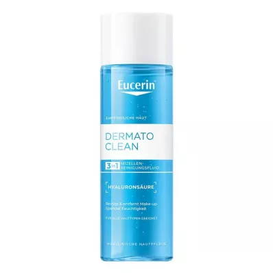 Eucerin Dermatoclean Hyal.Miz.Attīrošais šķidrums 3in1, 200 ml