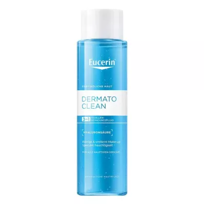 Eucerin Dermatoclean Hyal.Miz.Tīrīšanas šķidrums 3in1, 400 ml