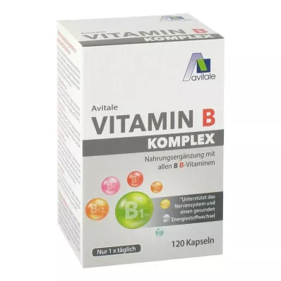 VITAMIN B KOMPLEX kapsulas, 120 kapsulas