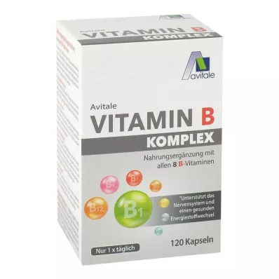 VITAMIN B KOMPLEX kapsulas, 120 kapsulas VITAMIN B KOMPLEX kapsulas, 120 kapsulas