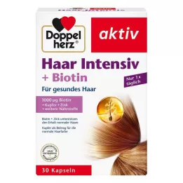DOPPELHERZ Hair Intensive+Biotin kapsulas, 30 kapsulas