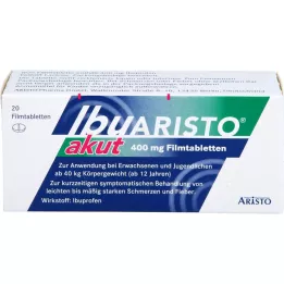 IBUARISTO akūtas 400 mg apvalkotās tabletes, 20 gab
