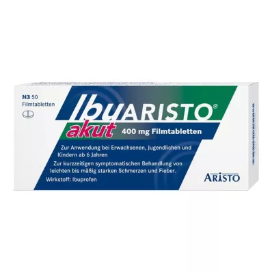IBUARISTO akūtas 400 mg apvalkotās tabletes, 50 gab IBUARISTO akūtas 400 mg apvalkotās tabletes, 50 gab