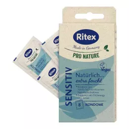 RITEX PRO NATURE SENSITIV Prezervatīvi, 8 gab