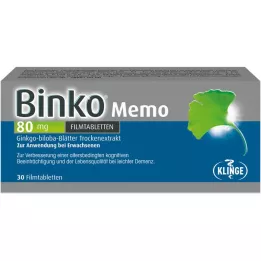 BINKO Memo 80 mg apvalkotās tabletes, 30 gab