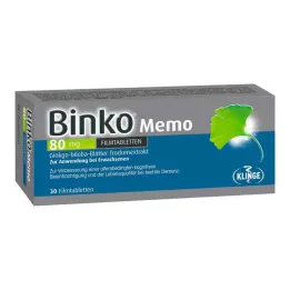 BINKO Memo 80 mg apvalkotās tabletes, 30 gab