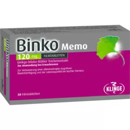 BINKO Memo 120 mg apvalkotās tabletes, 30 gab