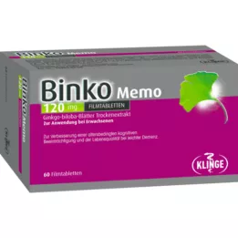BINKO Memo 120 mg apvalkotās tabletes, 60 gab