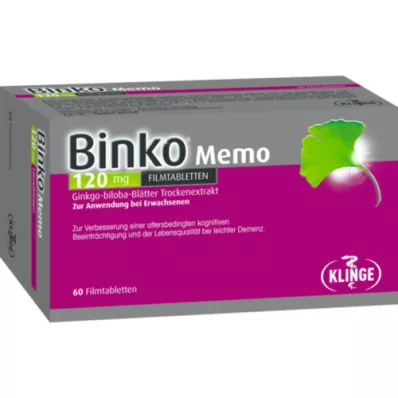 BINKO Memo 120 mg apvalkotās tabletes, 60 gab