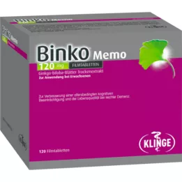 BINKO Memo 120 mg apvalkotās tabletes, 120 gab