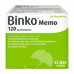 BINKO Memo 120 mg apvalkotās tabletes, 120 gab