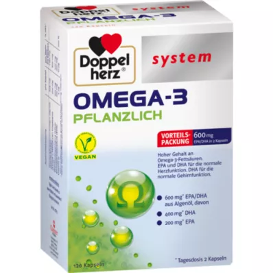 DOPPELHERZ Omega-3 augu sistēmas kapsulas, 120 kapsulas