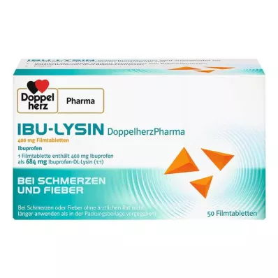 IBU-LYSIN DoppelherzPharma 400 mg apvalkotās tabletes, 50 gab