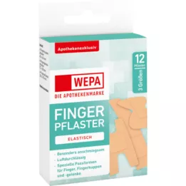 WEPA Pirkstu plāksteru maisījums, 3 izmēri, 12 gab