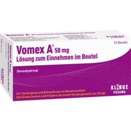 VOMEX 50 mg perorālais šķīdums maisiņā, 12 gab