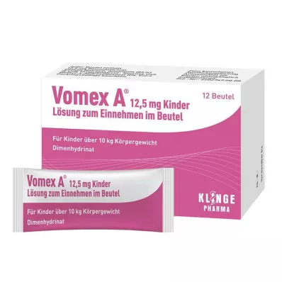 Vomex A® šķīdums 12,5 mg bērniem, 12 gab Vomex A® šķīdums 12,5 mg bērniem, 12 gab