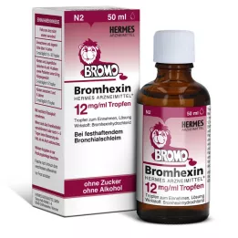 BROMHEXIN Hermes Arzneimittel 12 mg/ml pilieni, 50 ml