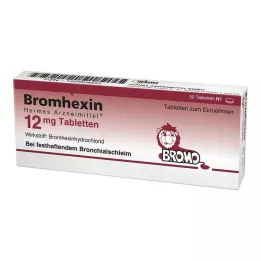 BROMHEXIN Hermes Arzneimittel 12 mg tabletes, 20 gab