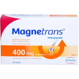 MAGNETRANS 400 mg dzeramās granulas, 20X5,5 g