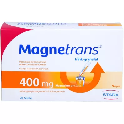 MAGNETRANS 400 mg dzeramās granulas, 20X5,5 g