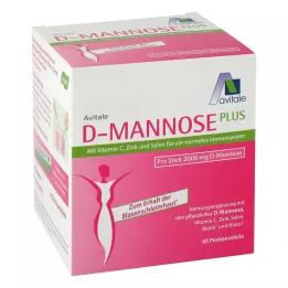 D-MANNOSE PLUS 2000 mg nūjiņas ar vitamīniem un minerālvielām, 60X2,47 g