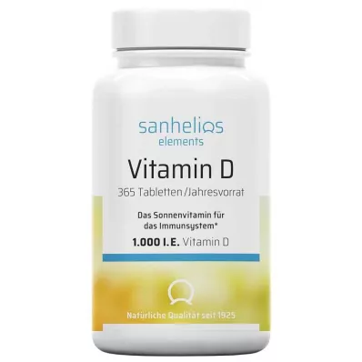 SANHELIOS D vitamīna 1000 I.U. tabletes, 365 gab SANHELIOS D vitamīna 1000 I.U. tabletes, 365 gab