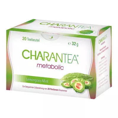 Charantea tējas maisiņi vielmaiņas citronu / piparmētru, 20 gab Charantea tējas maisiņi vielmaiņas citronu / piparmētru, 20 gab