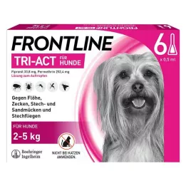 FRONTLINE Tri-Act šķīdums suņiem 2-5 kg, 6 gab
