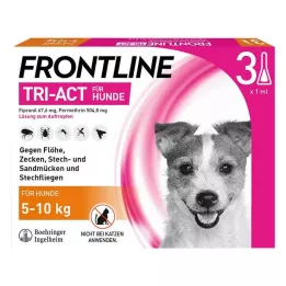 FRONTLINE Tri-Act šķīdums suņiem 5-10 kg, 3 gab