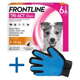 FRONTLINE Tri-Act šķīdums suņiem 5-10 kg, 6 gab