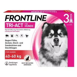 FRONTLINE Tri-Act šķīdums pilieniem suņiem 40-60 kg, 3 gab