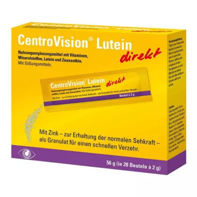 Centrovision Lutein direct granulas, 28 gab