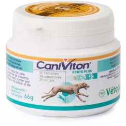CANIVITON Forte Plus papildbarības tabletes sunim/kaķim, 30 gab