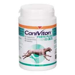 CANIVITON Forte Plus papildbarības tabletes sunim/kaķim, 90 gab