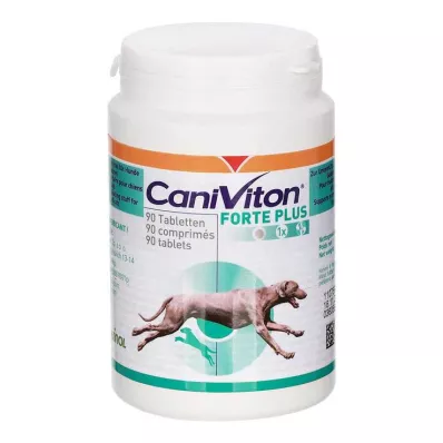 CANIVITON Forte Plus papildbarības tabletes sunim/kaķim, 90 gab