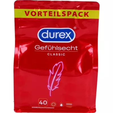 DUREX Sensitīvi mīksti prezervatīvi, 40 gab