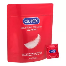 DUREX Sensitīvi mīksti prezervatīvi, 40 gab
