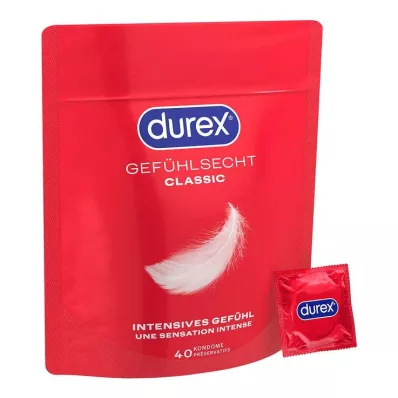 durex® Feel-īsti klasiski prezervatīvi, 40 gab durex® Feel-īsti klasiski prezervatīvi, 40 gab