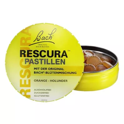 Baha ziedi Original Rescura Pastilles Orange-Plūškoka, 50 g