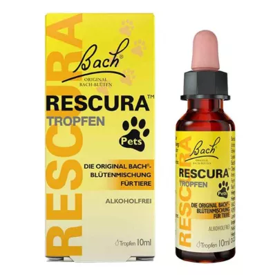 Baha ziedi Original Rescura Pets pilieni bez alkohola vet.(dzīvniekiem), 10 ml Baha ziedi Original Rescura Pets pilieni bez alkohola vet.(dzīvniekiem), 10 ml
