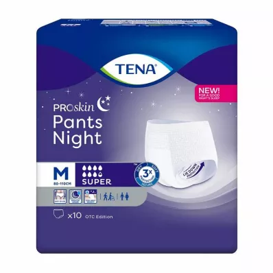 TENA PANTS nakts super M vienreizlietojamās bikses, 10 gab TENA PANTS nakts super M vienreizlietojamās bikses, 10 gab