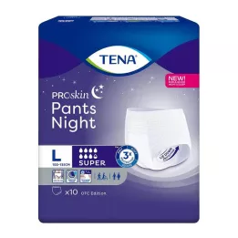 TENA PANTS nakts super L vienreizlietojamās bikses, 10 gab