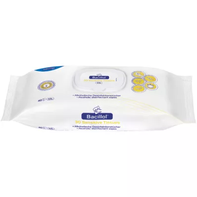 BACILLOL 30 jutīgo salvešu plūsmas iepakojums, 40 gab BACILLOL 30 jutīgo salvešu plūsmas iepakojums, 40 gab