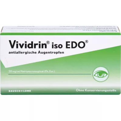 VIVIDRIN iso EDO pretalerģijas acu pilieni, 30X0,5 ml