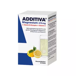 ADDITIVA Magnijs 375 mg+Vitamīnu B komplekss+Vit.C, 20X6 g