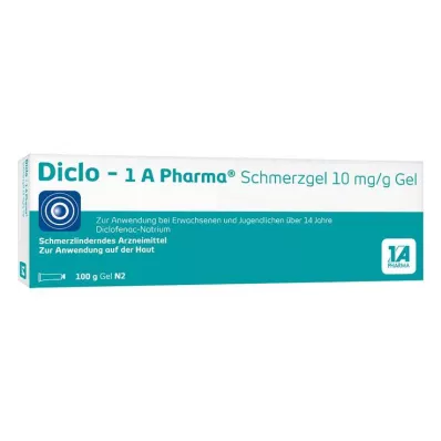 DICLO-1A Pharma pretsāpju želeja 10 mg/g, 100 g