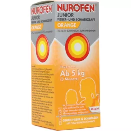 NUROFEN Junior drudža un sāpju sula apelsīns 40 mg/ml, 100 ml