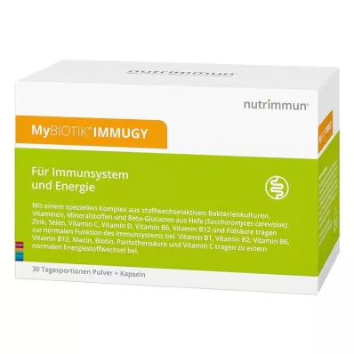 MYBIOTIK IMMUGY Kombinētais iepakojums 30x2 g+60 kapsulu, 1 P MYBIOTIK IMMUGY Kombinētais iepakojums 30x2 g+60 kapsulu, 1 P